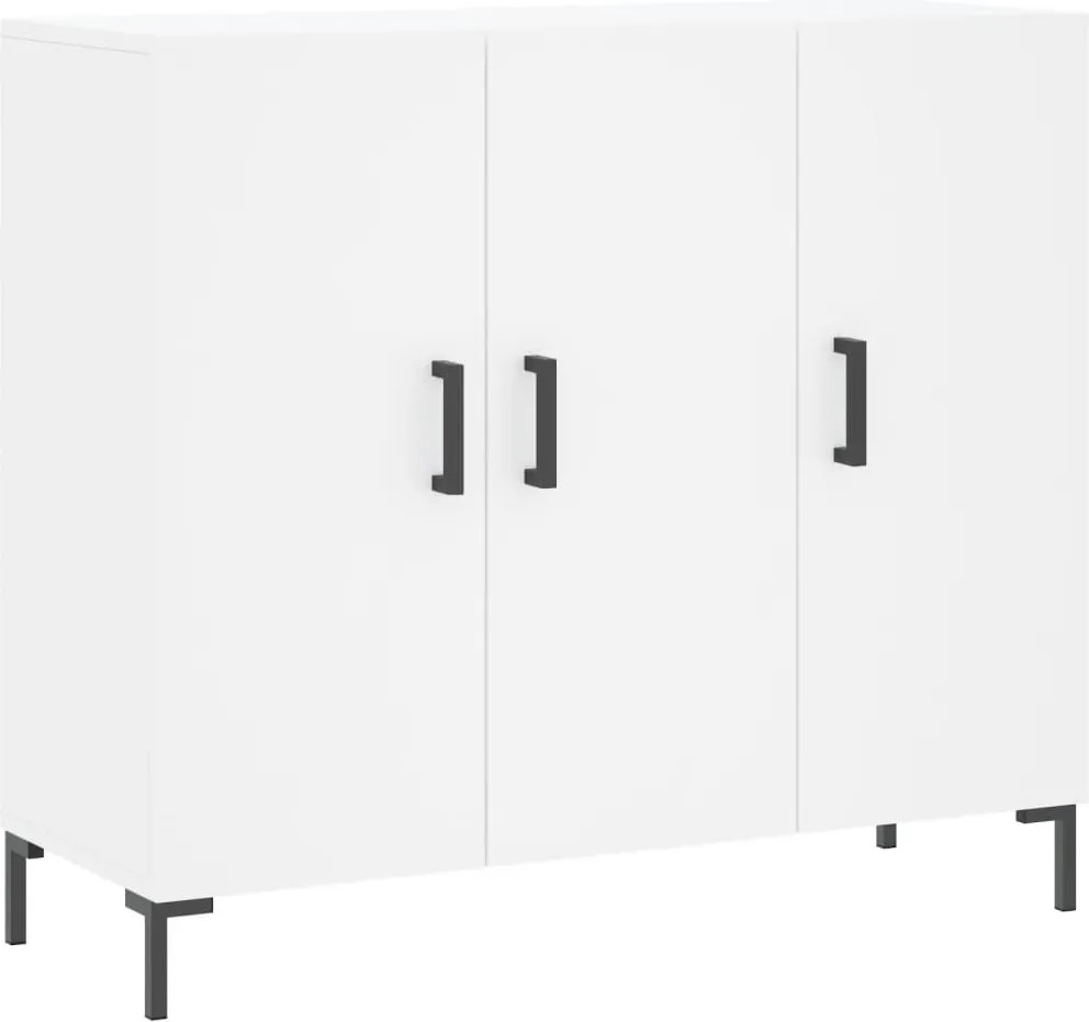 vidaXL fehér szerelt fa tálalószekrény 90 x 34 x 80 cm