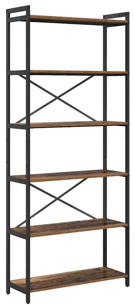 Könyvszekrény Régi fa 80 x 30 x 188 cm Faanyag