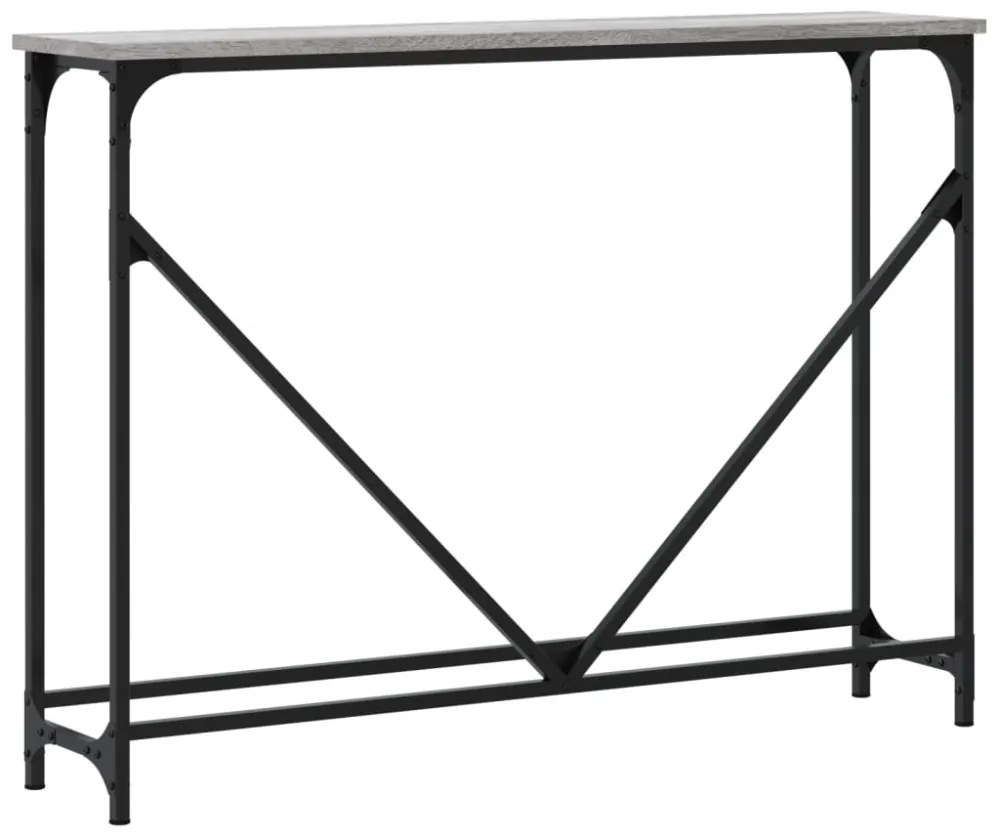 vidaXL szürke sonoma színű szerelt fa tálalóasztal 102x22,5x75 cm