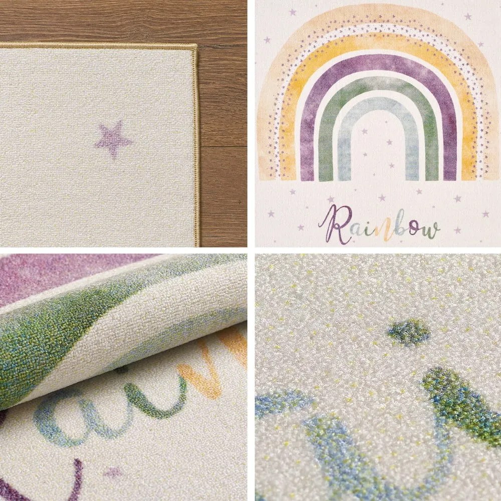 Krémszínű gyerek szőnyeg 100x150 cm Play – Ayyildiz Carpets
