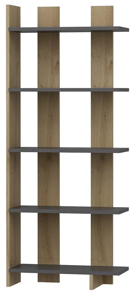 Regál Bulote (antracit + fekete tölgy)  . 1092861