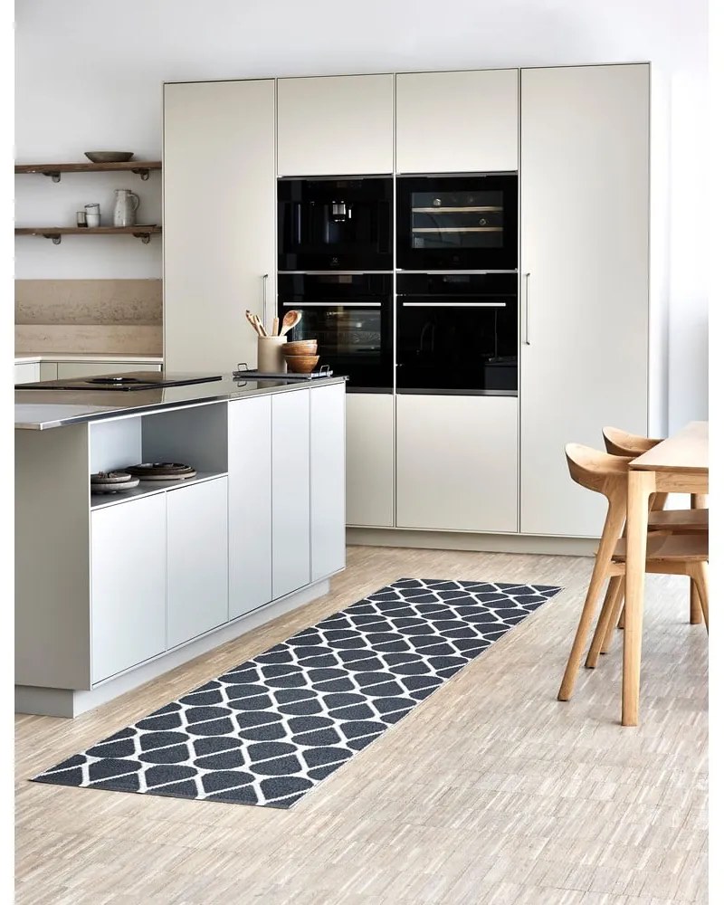 Sötétszürke kültéri-beltéri futószőnyeg 70x200 cm Otis Granit – Pappelina