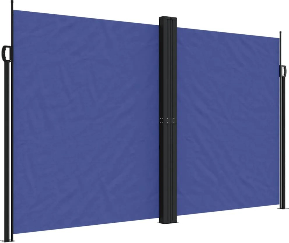 vidaXL kék behúzható oldalsó napellenző 200 x 1200 cm