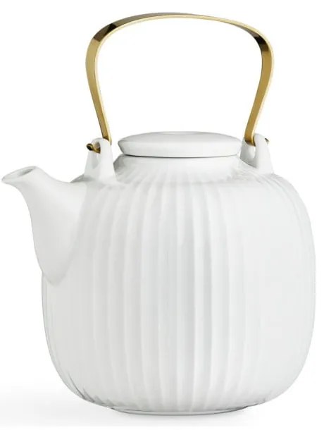 Hammershoi fehér porcelán teáskanna, 1,2 l - Kähler Design