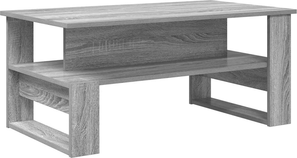 vidaXL Dohányzóasztal Szürke Sonoma 90 x 50 x 40 cm Faanyag