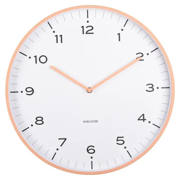 Karlsson 6011OR design falióra narancssárga,átmérő 40 cm