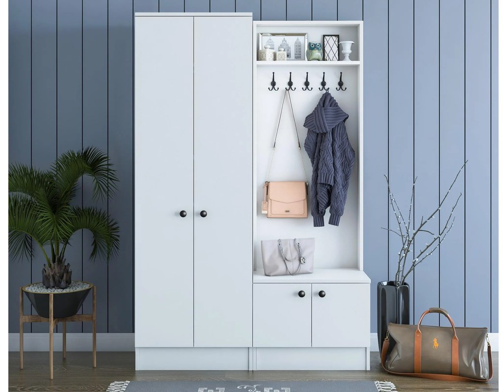 Előszobafal Maui M11 (fehér) . 1102334