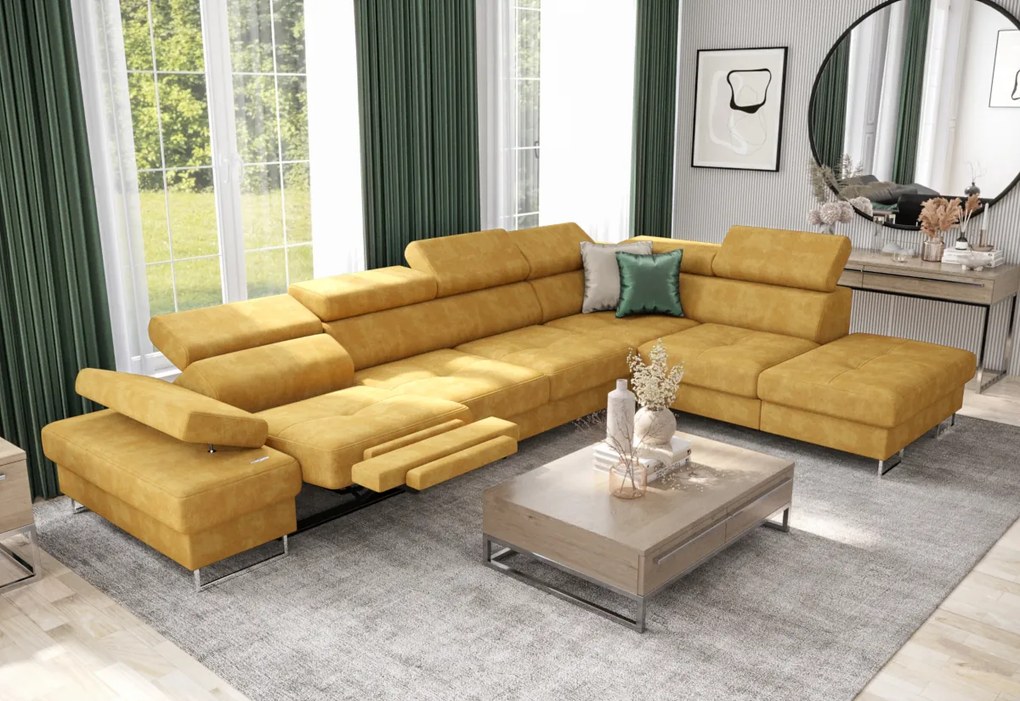 GALA RELAX sarok ülőgarnitúra, 350x95x225, gemma 70, jobb