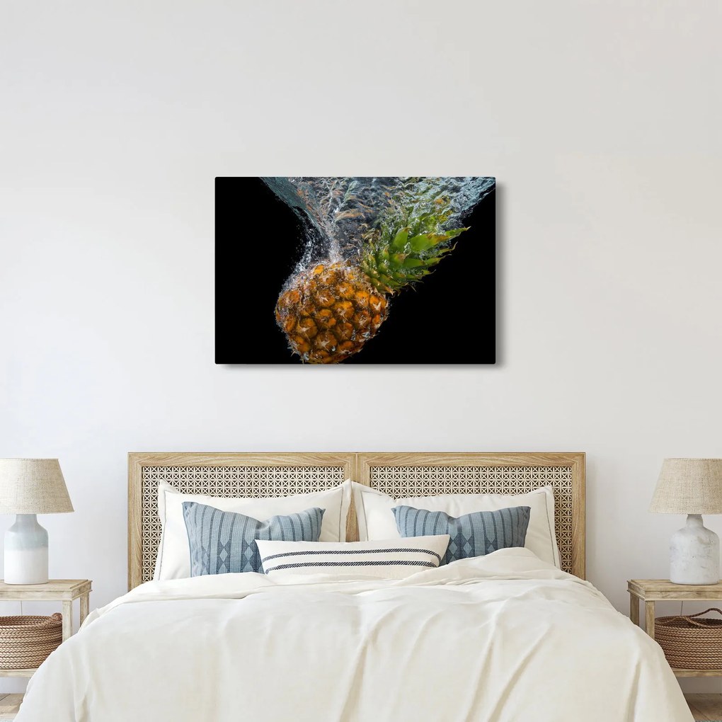 Ananász a vízben képe (90x60 cm)