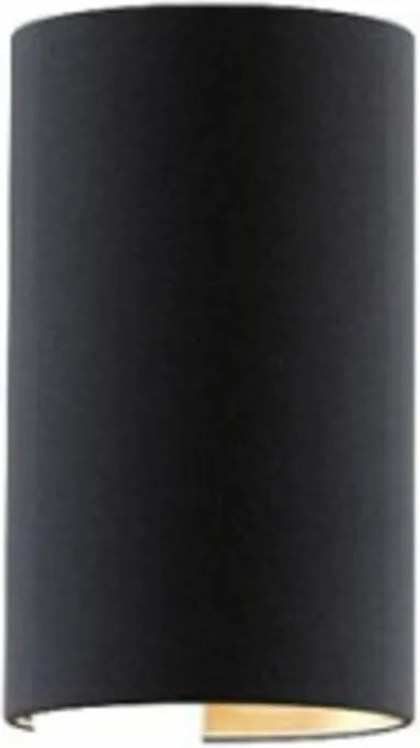 Rendl Ron W 15/25 fali lámpa, fekete/fehér, E27, poliészter pamut, 230V