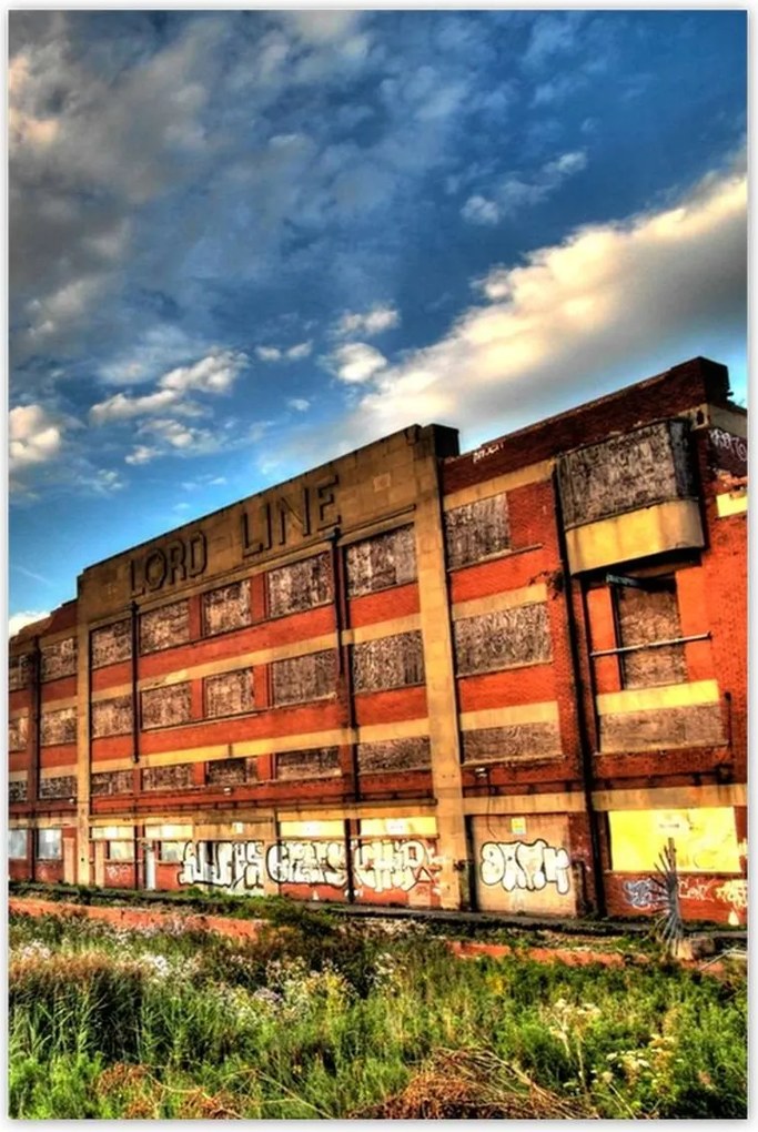 Poszterek 80x120 Felhők az épületek felett