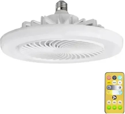 LED mennyezeti lámpa - 360°-ban forgatható - ventilátorral - 2in1