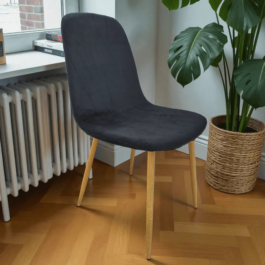 Székhuzat JYSK JONSTRUP étkezőszékre (fekete)