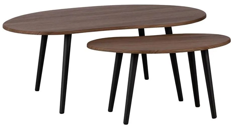 Eglo 424059 - 2 db ALORAN barna dohányzóasztal szett