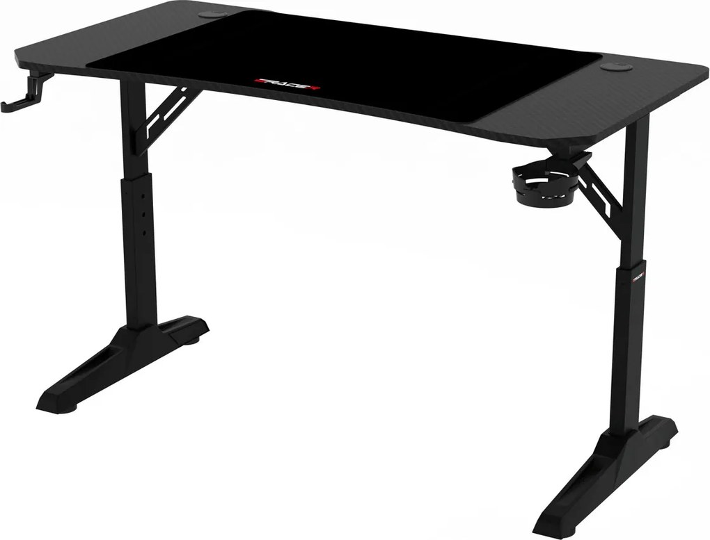 NERO karbon gamer asztal 160 × 60 cm