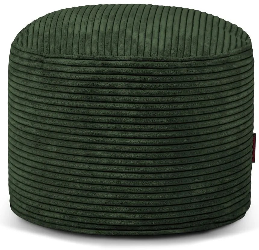 Zöld kordbársony babzsákfotel Mini – SLOWDOWN