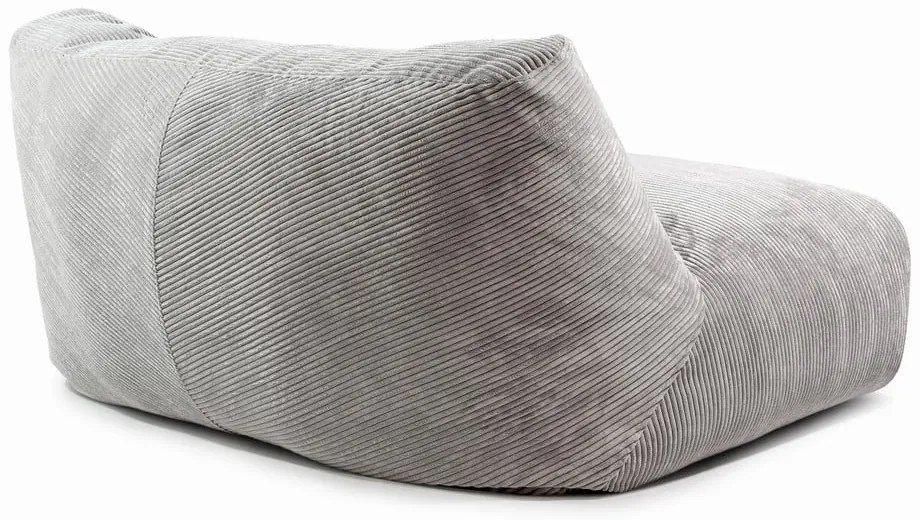 Fekete kordbársony babzsákfotel Sofa Tube 160 – SLOWDOWN