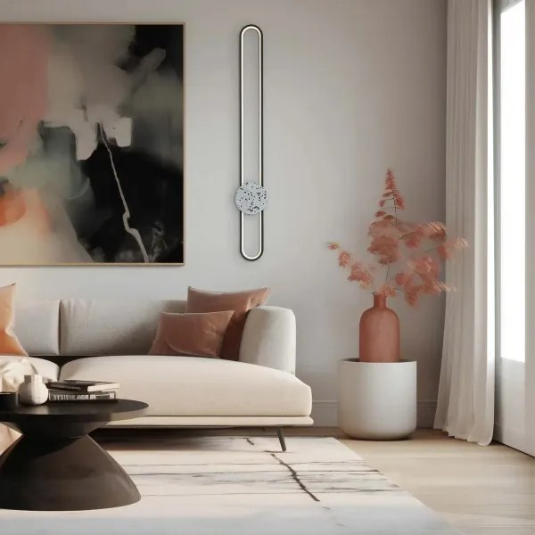 LED fali lámpa FLORENTYNA LED/24W/230V 4000K fekete/fehér