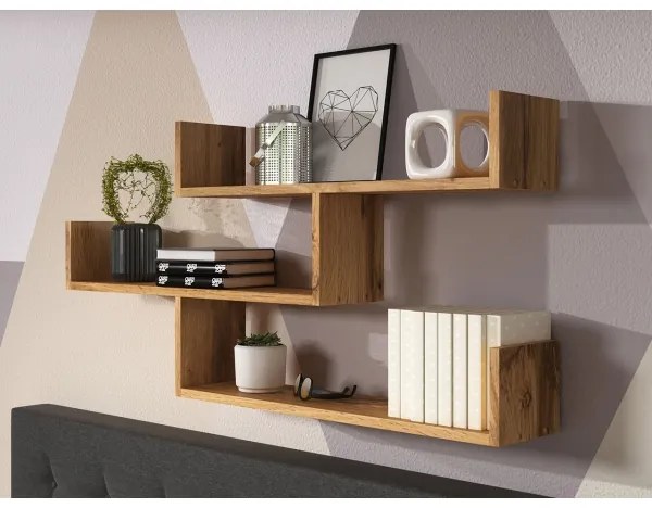 Fali polc TRIO 55x119 cm wotan tölgy