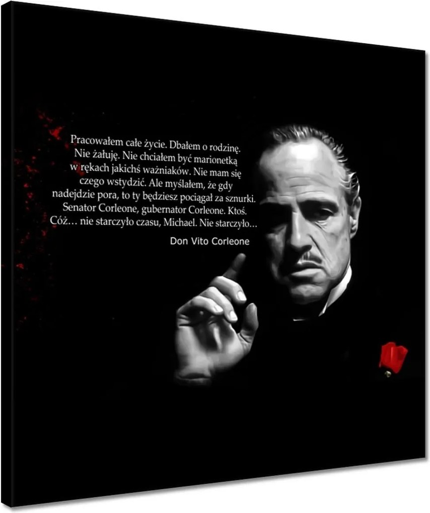 Vászonkép 40x40 Godfather Don Idézetek