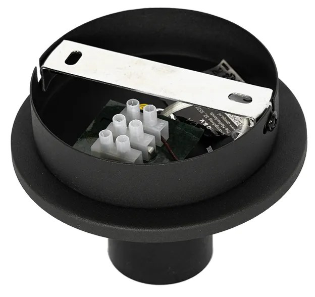 Keleti mennyezeti lámpa fekete természetes bambusszal 30 cm - Pua