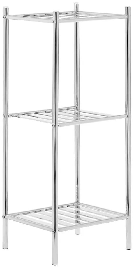 Ezüstszínű fürdőszobai polcos állvány 33x78 cm – Premier Housewares