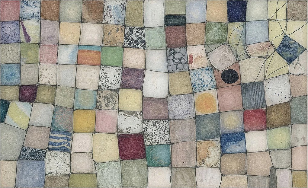 Fotótapéta Fali ragasztó szett Színes mozaik 416x254 Ragasztó