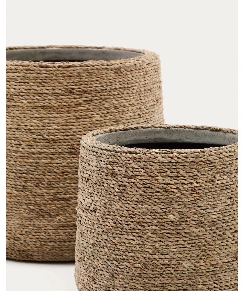 Cement kaspó szett 2 db-os ø 35 cm Sigal – Kave Home