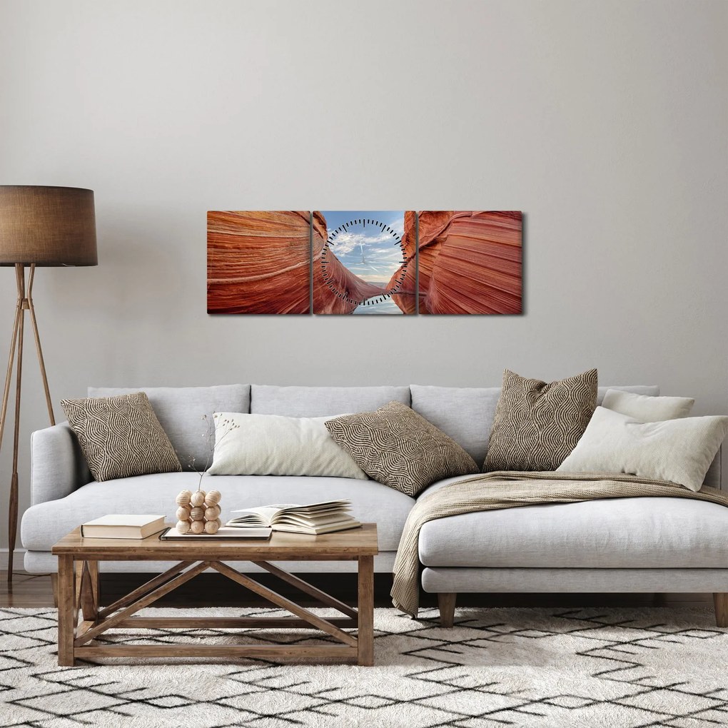 Kép - Vermilion Cliffs Arizona (órával) (90x30 cm)