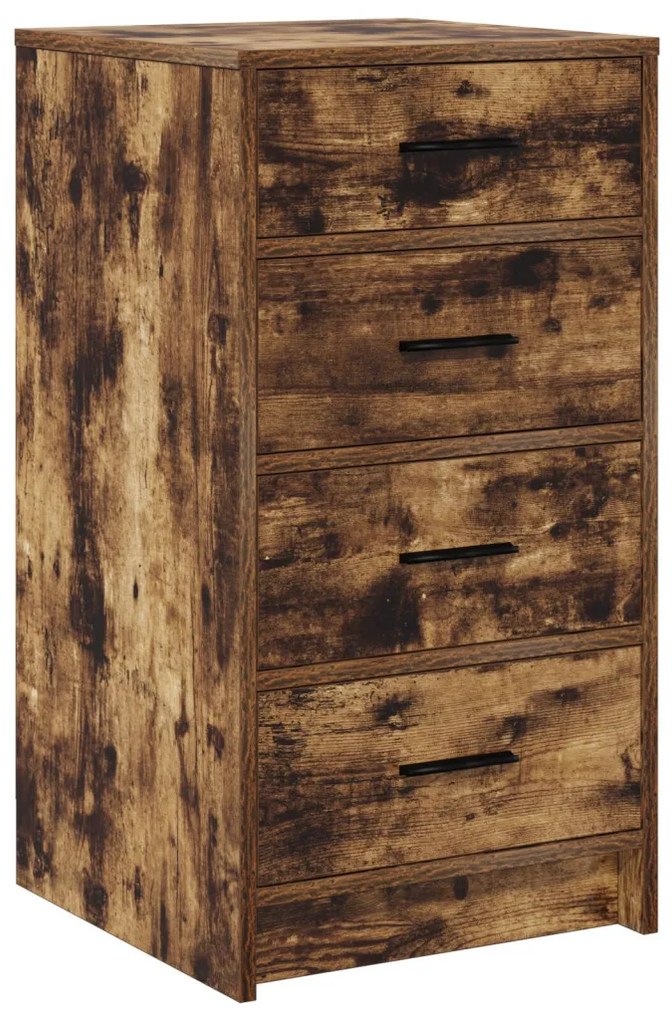 Öltözködőasztal fiókkal 3 pcs Barna 40 x 41 x 135 cm Faanyag