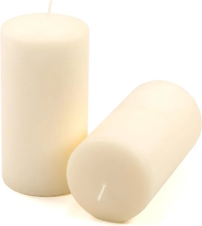 Gyertya készlet 15 cm Ø 7,5 cm 6 db krém szín