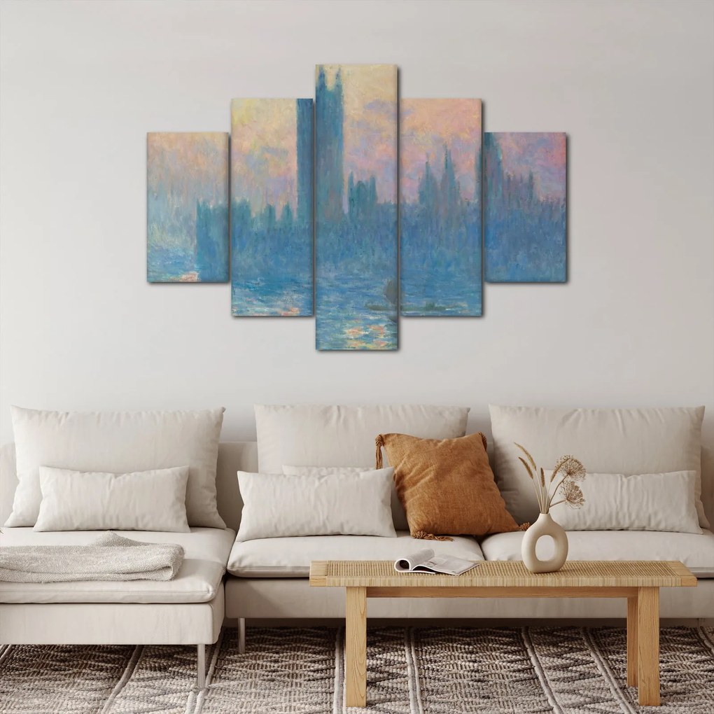 Kép - Claude Monet, The Houses of Parliament, Sunset, reprodukciók (150x105 cm)