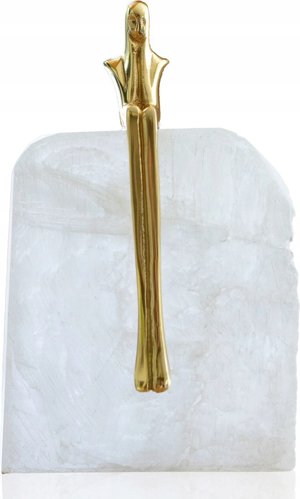 Otthon Dekoráció Elegáns Arany Figura Természetes Kő Hegyikristály 501