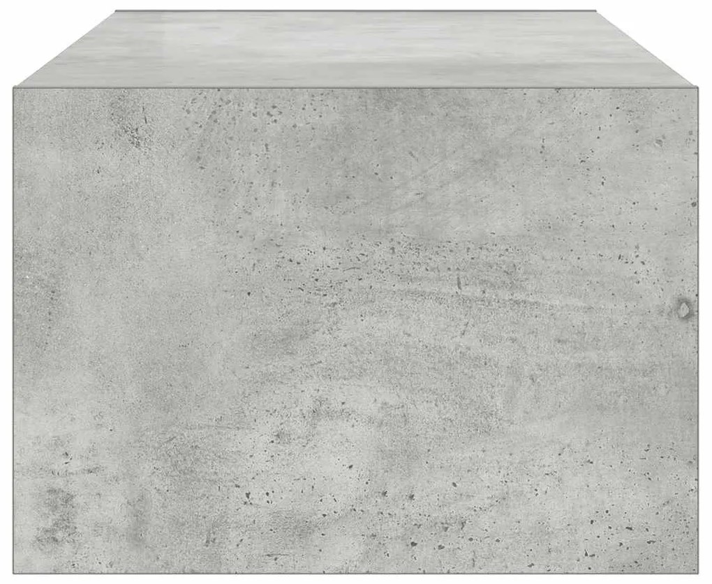 TV szekrény LED világítással beton szürke 100X35,5x25 cm