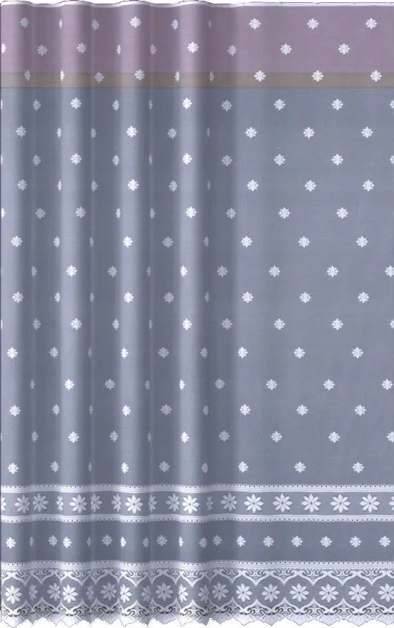 Kész Függöny Virágos Csíkok 500X180