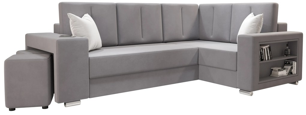 Sarok ülőgarnitúra Lush (világosszürke) (J). 1062065