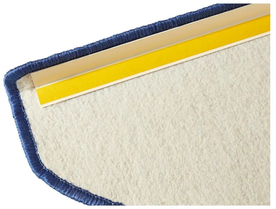 Kék öntapadós lépcsőszőnyeg szett 15 db-os 23x65 cm Fancy – Hanse Home