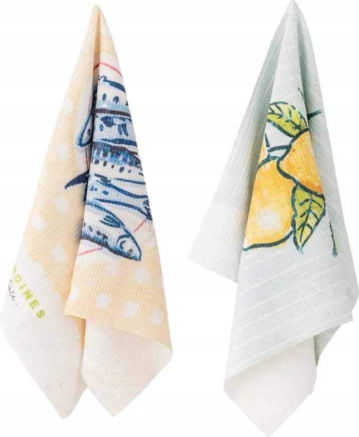 Bloomingville Maxima Mikroszálas konyhai törlőkendő 2 db Sárga