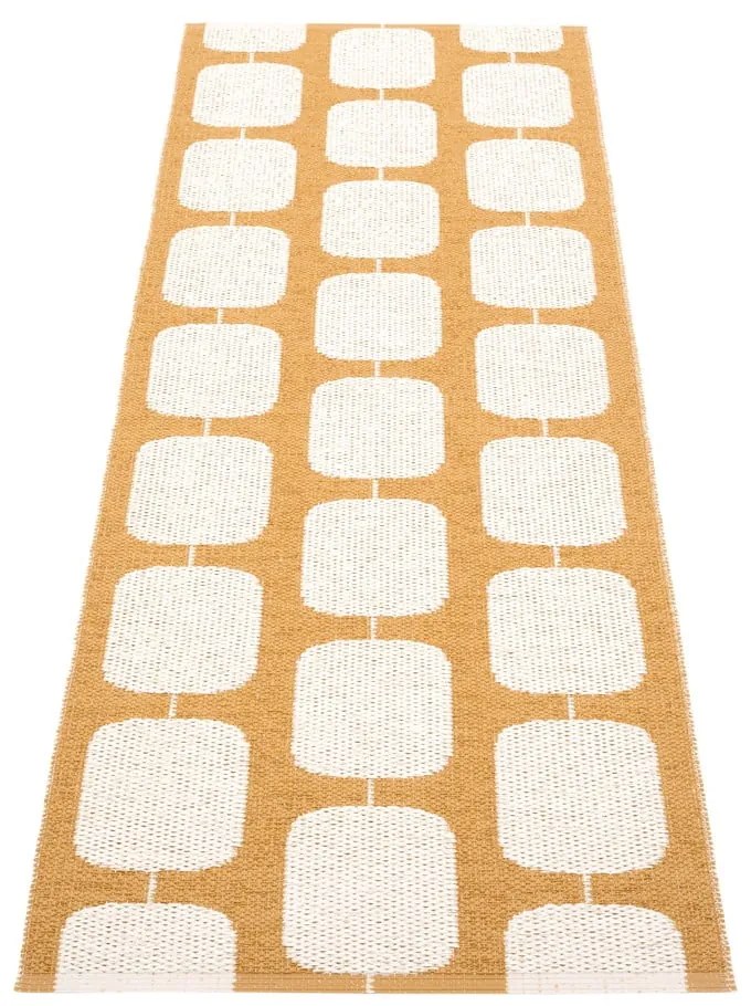 Okkersárga-krémszínű kültéri-beltéri futószőnyeg 70x200 cm Sten Ochre – Pappelina