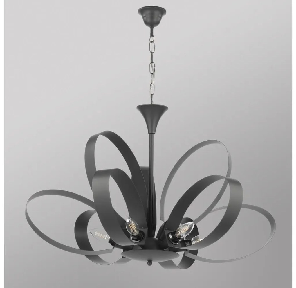 ONLI - Csillár láncon SERENA 9xE14/6W/230V fekete