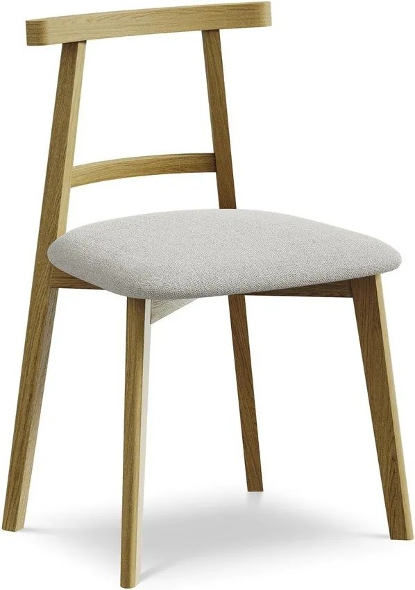 Világosszürke tömörfa étkezőszék Ohelo – Makamii