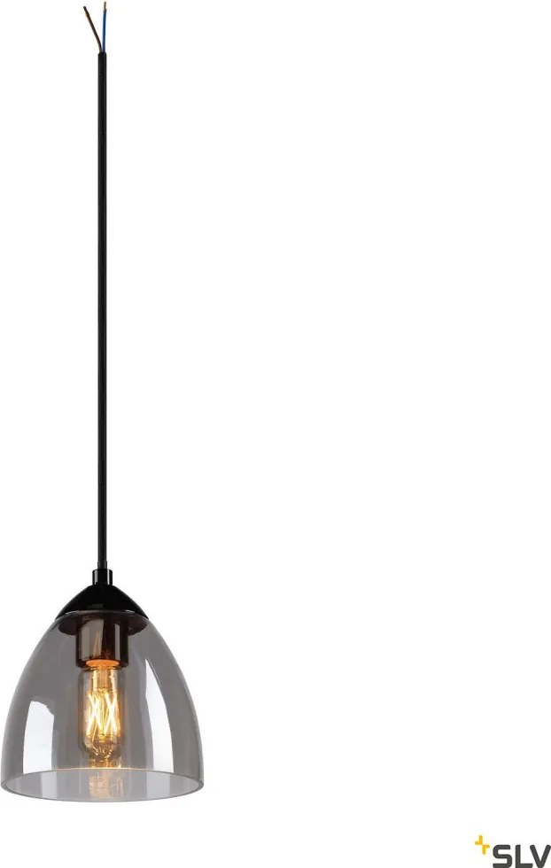 SLV 1006159 PARA CONE Modern Függesztett Lámpa Fekete, Átlátszó GU10 IP20