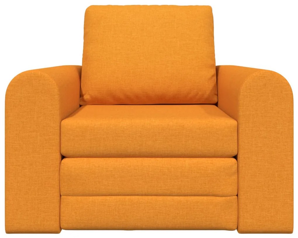 Földi kanapéágy 2 az 1-ben Sötét Sárga 98x71x83 cm Textil