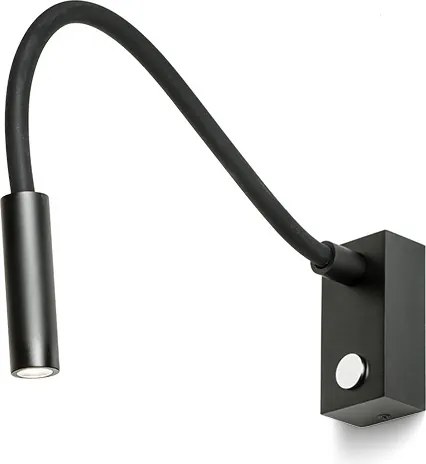 RENDL AIM na husím krku černá 230V LED 3W 45° 3000K