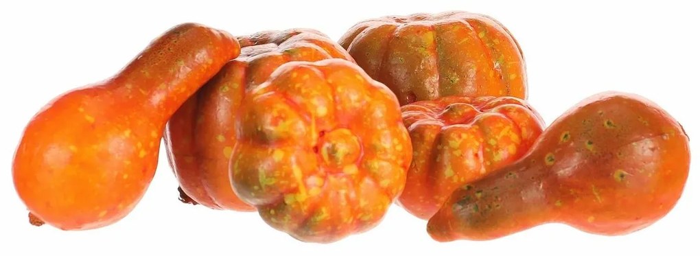 Őszi dekoráció Mű tökök szett, 6 db, különbözőformák