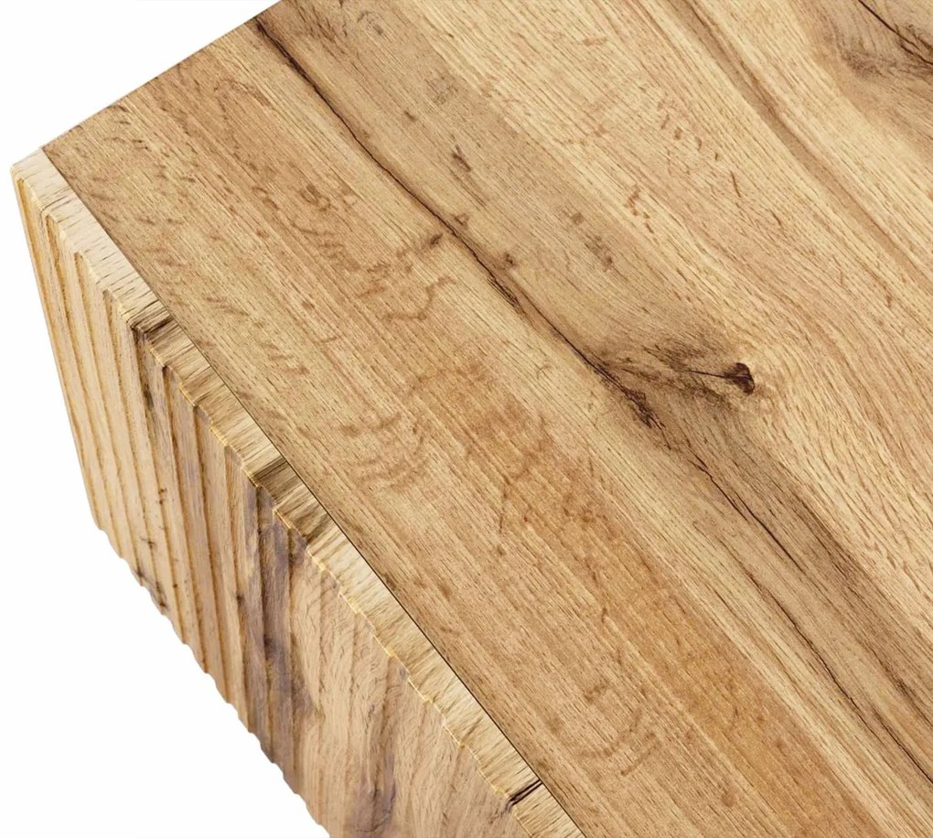 HAER 2 stílusos TV asztal - wotan tölgy / fekete