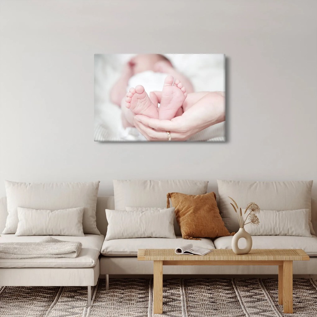 A baba lábának képe (90x60 cm)