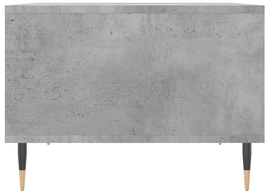 Betonszürke szerelt fa dohányzóasztal 60 x 50 x 36,5 cm