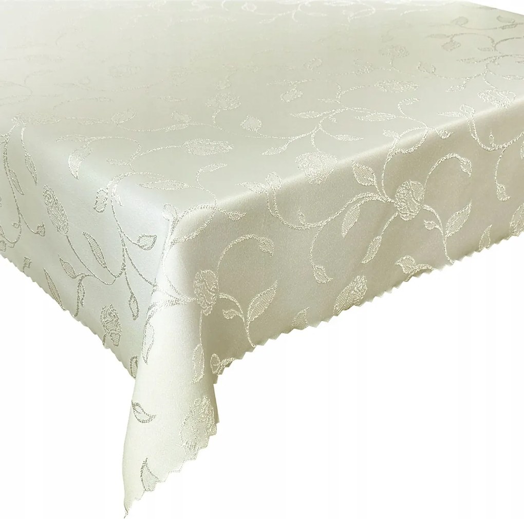 Abrosz Foltálló Ekrü Virágok 110x160 cm