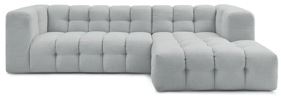 Világosszürke sarokkanapé (jobb oldali) Cloud – Bobochic Paris